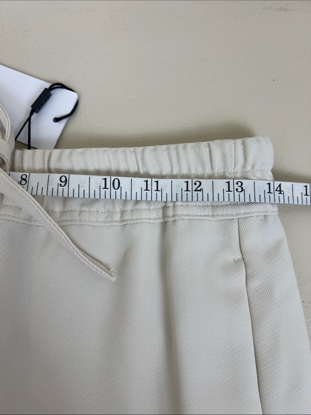 NWT Reiss Hailey Pull On Drawstring Trouser in Cream Size 4 US - Picture 10 of 11